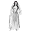 Cosplay Halloween-kostym för kvinnor Spökzombie Bröllopsklänning Vit M - Perfekt XL