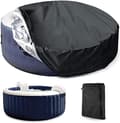 Spa Cover - Round, Outdoor Specific, Waterproof and UV Resistant (215 x 70 cm). Features multi-layer protection against tearing, UV rays, dust