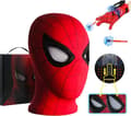 Mascara Spiderman Hodeplagg Cosplay Flyttende Øyne Elektronisk Maske Spider Man 1:1 Hakekontroll Elastiske Leker For Voksne Barn Gave