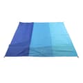 Waterproof Foldable Picnic Blanket, Oversized Sandproof Beach Mat for Travel and Camping, 3-in-1 Set, Treasure Blue