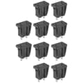 Miniatyrbilde 3 av 5: 10 x amerikansk type panelmontering AC strømuttak AC 125V 15A Svart