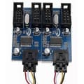 Miniatyrbilde 4 av 5: Hovedkort USB 9-pinners header 1 til 4 splitter portmultiplikator 30 cm forlengelseskabel