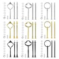 Miniatyrbillede 1 af 5: 9 Sæt Kageopsats Hardware Kit Etagefad Hardware Beslag til Kageopsatser, 3 Etagers Kageopsats Beslag