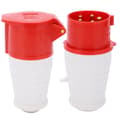 Waterproof Industrial Plug and Coupler 16A 5-Pin 3-Phase IP44 220-380V/240-415V