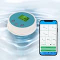 6-in-1 Water Tester Bluetooth Data Storage Pool Water Quality Meter Chlorine pH EC ORP Salinity Temperature Smart App Hydroponics