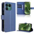 Telefondeksel i lær med diamanttekstur for Fairphone 6 Blue