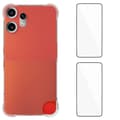 For Nothing CMF Phone 2 Pro TPU-fodral WANLONFENG WL2 Series 2.0mm Telefonfodral med 2st Härdat Glas