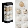 Julekuglesæt med champagne-ornamenter 20pcs 6cm