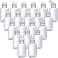 50 st Transparenta Tomma Reseflaskor 30ml/ 1oz Flip-Cap Tomma Behållare Bärbara Påfyllningsbara Flip-Top Flaskor för Utomhusresor