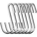 20-pack robusta 6 cm S-formade krokar för kök, badrum, sovrum och kontor (20-pack, små, silver)