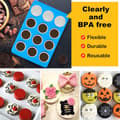 Miniatyrbillede 6 af 7: 3 stk. Oreo Cookie Chokolade Silikoneforme, 12-hullers runde cylinderformede Oreo Chokoladeovertræksforme til slik, Silikone bageforme til blå-3 stk. Blue-3Pcs