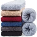 Par fluffiga strumpor för män Vintertofflor Fleece strumpor män