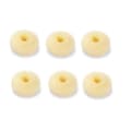 Extra Small Kids Bun Maker, 6-pack Mini Donut Styler (Liten 2 \", Benvit)