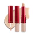 Blurring Concealer - Krämig konsistens, Döljer mörka ringar och rynkor, Dubbel formula (flytande spets & balmstick), Hållbar, Koreansk Makeup, #4.