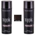 2x Toppik Stor - 27,5g - Mørkebrun - Mørkebrun