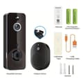 Smart WiFi-videodörrklocka - Dörrkamera med intercom - Smartphone-aviseringar - Förbättrad säkerhet för hemmets entré