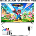 Miniatyrbillede 3 af 5: Oplader til Nintendo Switch og Switch Lite og Switch OLED, understøtter Nintendo Switch TV Dock-tilstand AC-strømadapter, Type-C opladerkabel til S