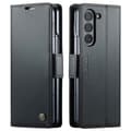 Flip-etui til Samsung S22 - Sort læder telefoncover