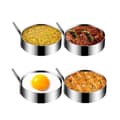 Rund äggstekare i 304 rostfritt stål - Stor modell 9 cm - Set om 4