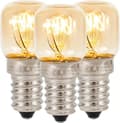 3-pack glödlampor för ugnar och kylskåp, liten E14 15W <300°C dimbara dvärglampor för ugnar, Himalayasalt