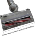 Erstatningsbørste til Dyson V6/dc59/dc62/sv03 støvsuger (1 børsterulle 185 mm)