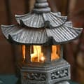 Miniatyrbilde 2 av 4: Solcelledrevne Pagodelyktstatuer, Pagodelys i japansk stil Hagepynt, Vintage Pagode