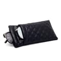 Double Eyeglass Case Soft Glasses Pouch for Women Men Squeeze Top Sunglasses Case