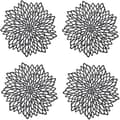 (Svart) Bordstablett - Ej specificerat - Rund - PVC - 4 delar - 38 cm - Svart