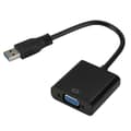 USB3.0 til VGA-adapter USB til VGA Eksternt Grafikkort VGA-konverter - Svart
