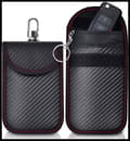 2-pack Anti RFID-bilnyckelfodral Signalblockerande Faraday-påse Ba