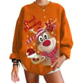 Julesweater til kvinder, varm julesweater, orange