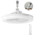 Stille loftventilator med LED-pære E27 – Dæmpbar 10-100% – 3 hastigheder – 1/2/4t timer – Til rum op til 10m² – 3 hastigheder