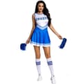 Cheerleaderkostume til kvinder Halloween-outfit blå blå M blue M