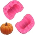 Pumpaform 3D Halloween Pumpaform för godisbakning och tårtdekoration (rosa) 1 st