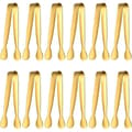 Set med 12 istänger, 304 rostfritt stål, guld, för buffé, bröllop, bar