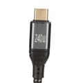Miniatyrbillede 5 af 5: USB C til USB C-kabel PD240W USB2.0 Type C-interface 480Mbps USB C han til C han dobbeltendet datakabel 150cm