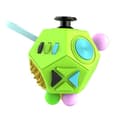 12-sidig Fidget Dodekaeder - Stress- och ångestlindring - Alla åldrar (grön)