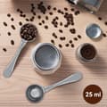 Miniatyrbillede 2 af 5: Kaffemåleske - 1 stk, 25 ml, rustfrit stål, langt håndtag - Velegnet til malet kaffe, målemærke