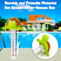 Miniatyrbillede 4 af 5: Flydende Pool Termometer, Letlæselig til Vandtemperatur med Snor til Udendørs og Indendørs Swimmingpools og Spabade