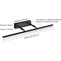 Miniatyrbillede 2 af 4: 60CM LED Spejllys, Badeværelsesvæglampe 910LM 14W 3000K, Spejllys til Badeværelse LED Væglampe Moderne Badeværelseslampe med Justerbar