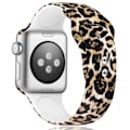 Miniatyrbillede 3 af 5: Leopard Urremme Kompatible med Apple Watch 38mm/40mm/41mm til iWatch SE/Series 7 6 5 4 3 2 1 Bløde Sportsurremme