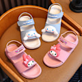 Miniatyrbillede 2 af 4: Sommer Udendørs Skridsikre Sandaler til Piger, Med Bløde Såler og Letvægtsdesign, Perfekt til Stranden. Pink Hello Kitty 18 Recommended foot length 18cm