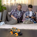 Miniatyrbild 5 av 5: Presentleksaker för pojkar 5 4 6 3 år gamla, fjärrstyrda bilar för pojkar, dinosauriefestgåvor, dinosaurieleksaker för pojkar (orange)