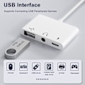 Miniatyrbild 5 av 5: USB C till Micro USB-adapter, (4-pack) Typ C hona till Micro USB hane konvertera kontaktstöd laddningsdatasynkronisering (grå)