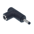 Miniatyrbillede 1 af 5: 1 stk. 5,5x2,5 mm hun-jack til han-stik 90 grader DC strømstik adapter 4.0x1.7mm