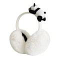 Miniatyrbild 1 av 5: Mjuka och varma panda-plysch öronvärmare för vinteraktiviteter utomhus håller dig varm i kallt väder Halloween vinterhuvudbonader för kvinnor white