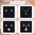 Miniatyrbild 4 av 5: 1 st Smyckespresentask Papper Smyckesdisplay Presentask 9*9*1,7cm/3,5*3,5*0,6in Liten Presentask