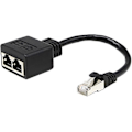 Miniatyrbillede 1 af 5: Netværksadapter Rj45 1 Til 2, Rj45 A Han-hun Dual Adapter (15cm) Den Bruges Til At Skifte Netværket Mellem To Porte Uafhængigt, Og De To Porte