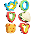 Miniatyrbilde 1 av 5: Sandwichkutter og forsegler for lunsj - 5 stk. Uncrustable Maker for matboks og Bento-boks - Kakeutstikkere for gutter og jenter
