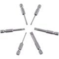Miniatyrbilde 2 av 5: 4 stk. Magnetiske S2 Stål Legering Flat Head Skrutrekker Bits 1/4\" 100mm